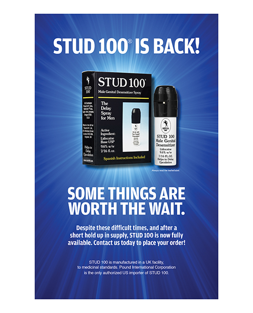 Stud 100 Male Genital Desensitizer