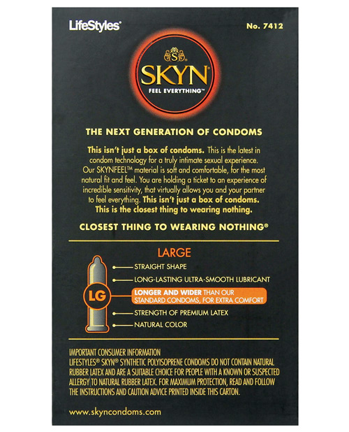 Lifestyles SKYN Large Non-Latex - Box of 12