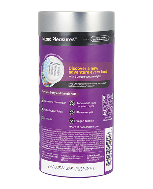 One Mixed Pleasures Condoms - Jar of 12