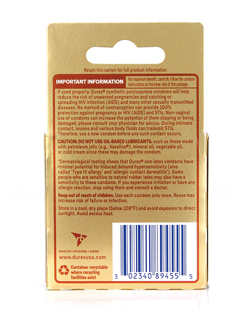 Durex Avanti Real Feel Non Latex Condoms - Pack of 3