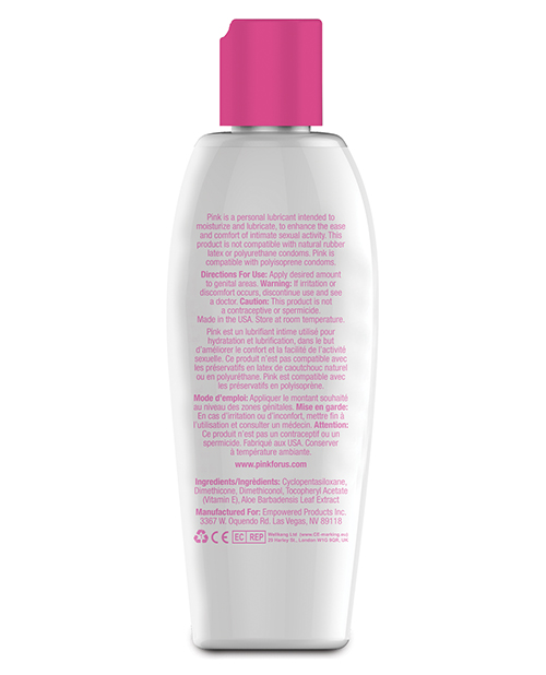 Pink Silicone Lube - 4.7 oz Flip Top Bottle