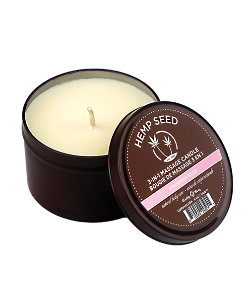 Earthly Body Suntouched Hemp Candle - 6 oz Round Tin Lavender