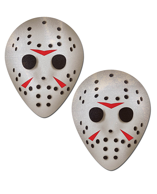 Pastease Premium Scary Halloween Hockey Mask  - White O/S