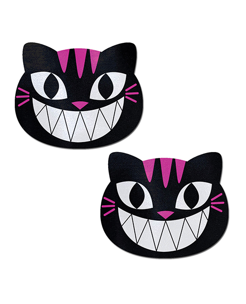 Pastease Premium Grinning Kitty Cat - Black/Pink O/S