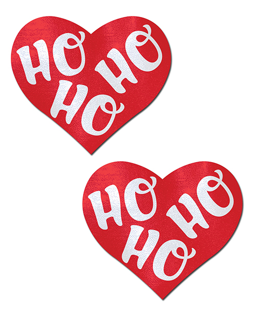 Pastease Premium Ho Ho Ho Hearts - Red & White O/S