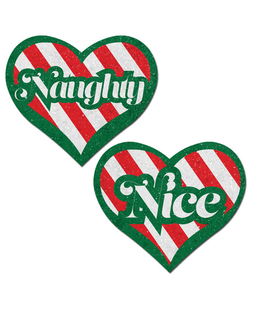 Pastease Premium Naughty/Nice Candy Canes Heart - Multicolor  O/S