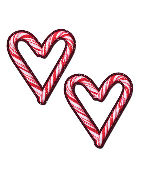 Pastease Premium Holiday Candy Cane Heart  - Red/White O/S
