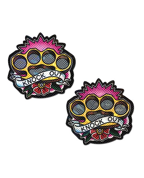 Pastease Premium Diamond Thom Brass Knock Out Knuckles - Multi Color O/S