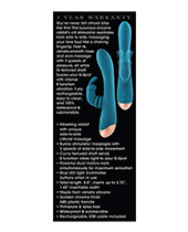 Adam & Eve Shimmy & Shake Velvet Rabbit - Teal