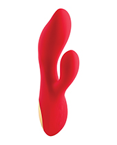 Adam & Eve Eve's Big & Curvy G Dual Stimulating Vibe - Red/Gold