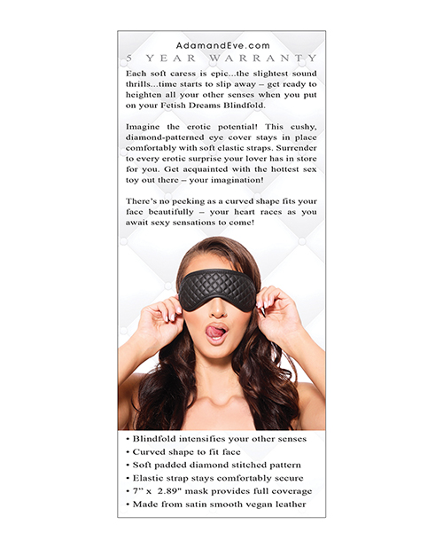 Adam & Eve's Fetish Dream Blindfold - Black