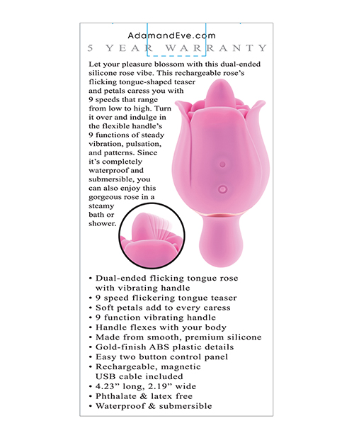 Adam & Eve Eve's Ravishing Clit Flicking Rose - Pink