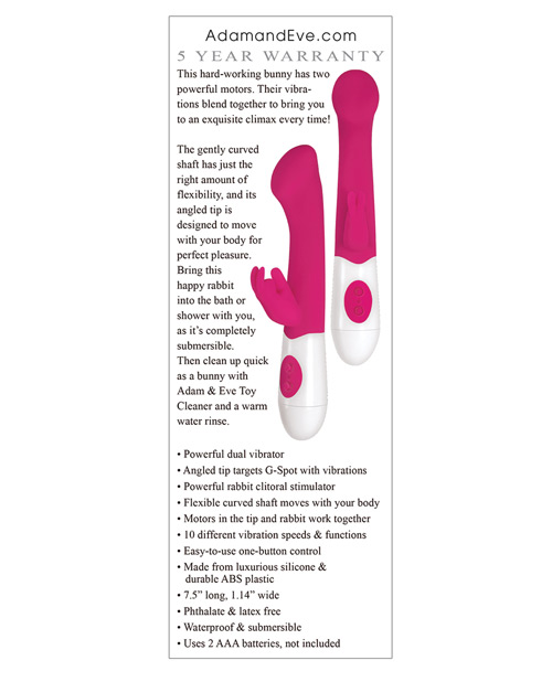 Adam & Eve Bunny Love Silicone G - Pink