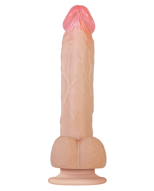 Adam & Eve Adam's Thrusting Dildo w/Remote - Flesh