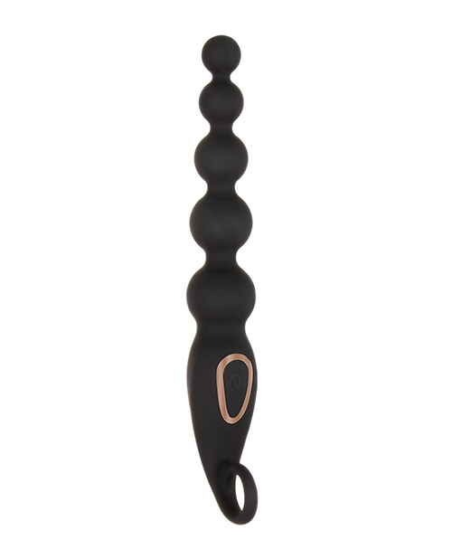 Adam & Eve Vibrating Anal Bead Stick - Black