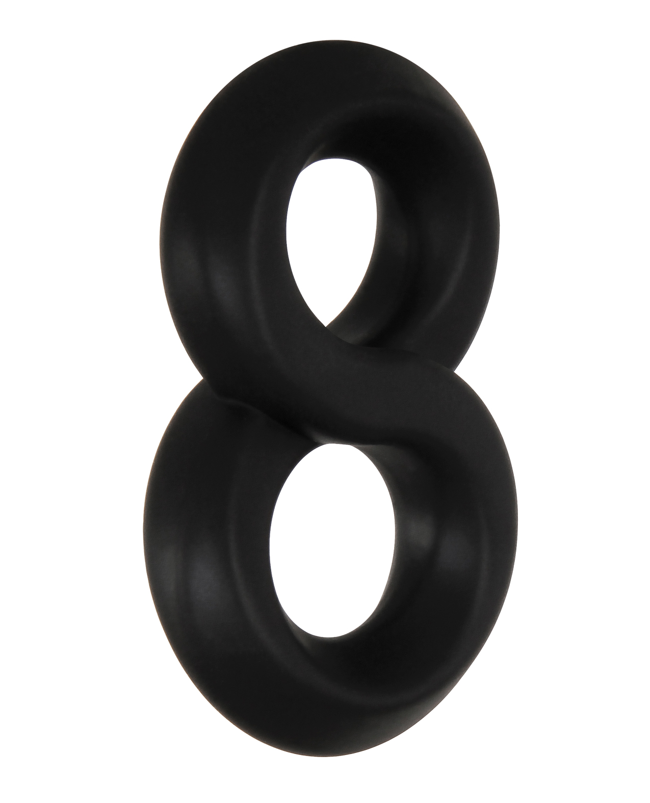 Adam & Eve Adam's Deluxe Penis Ring Sampler - Black/Smoke