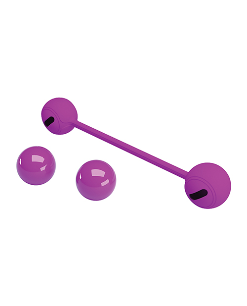Pretty Love Weighted Silicone Kegel Ball III - Fuchsia
