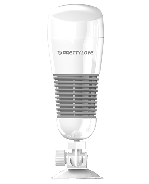 Pretty Love Hedy Suction Pad Stroker w/Bullet - White