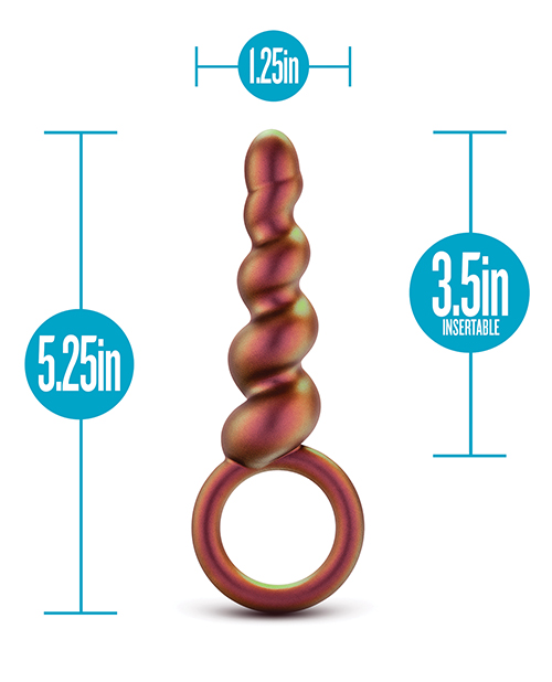 Blush Anal Adventures Matrix Spiral Loop Plug - Copper