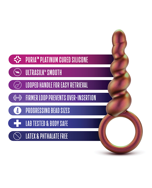 Blush Anal Adventures Matrix Spiral Loop Plug - Copper
