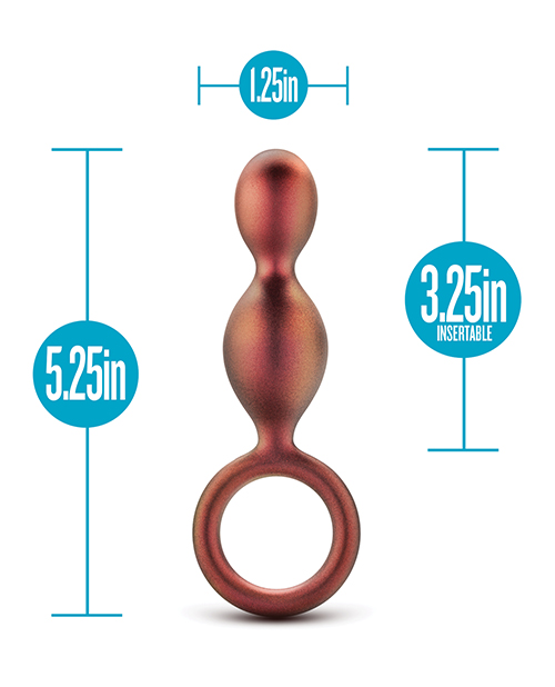 Blush Anal Adventures Matrix Duo Loop Plug - Copper