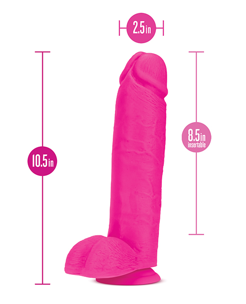 Blush Au Naturel Bold Huge 10" Dildo - Pink