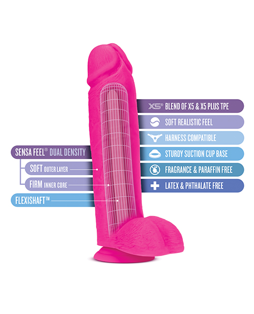 Blush Au Naturel Bold Huge 10" Dildo - Pink