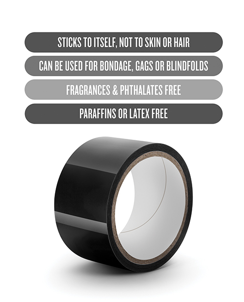 Blush Temptasia 60 ft Bondage Tape - Black