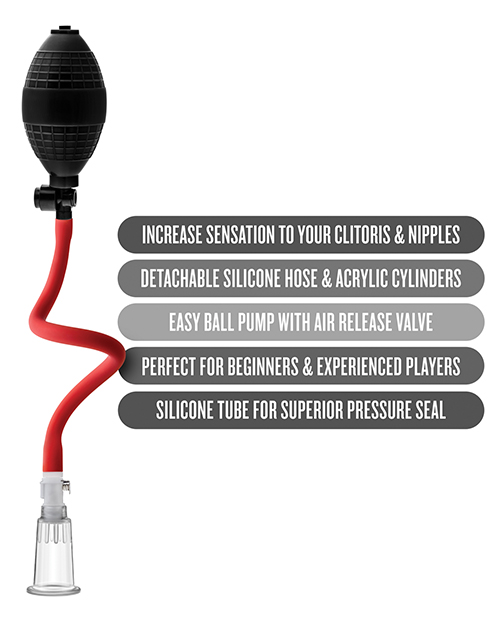 Blush Temptasia Beginner's Clitoral Pumping System - Black