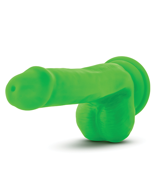 Blush Neo Elite 6" Silicone Dual Density Cock w/Balls - Neon Green