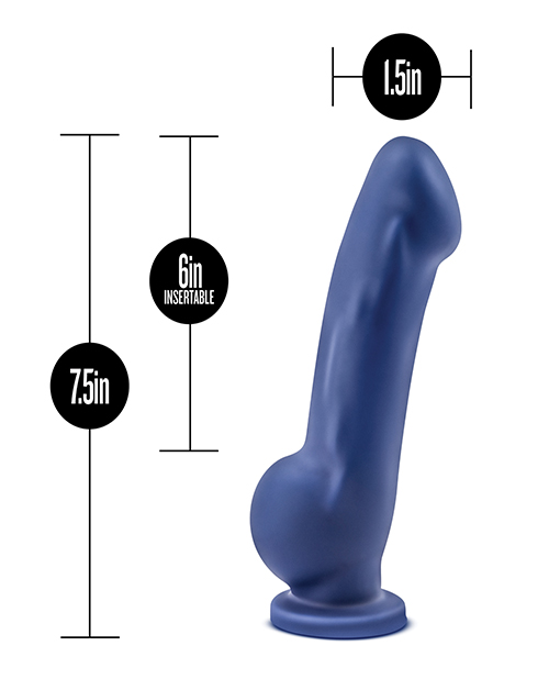 Blush Avant D8 Silicone Dildo - Ergo Indigo