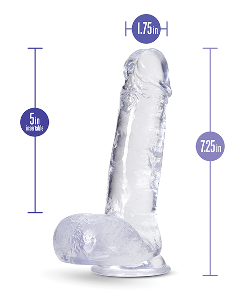 Blush B Yours Plus 7" Rock n Roll Dildo - Clear
