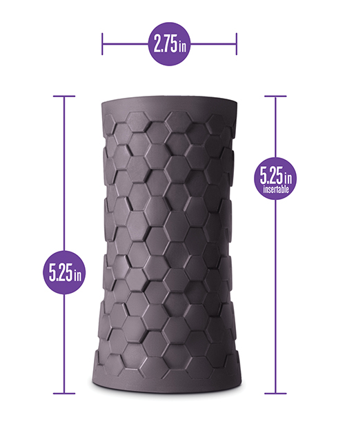 Blush M Elite Platinum Hekx Silicone Stroker - Black