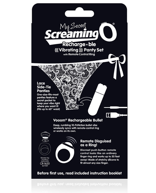 Screaming O My Secret Charged Remote Control Panty - Black