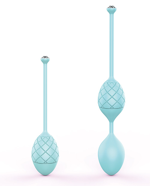 Pillow Talk Frisky Pleasure Balls - Teal