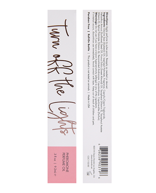 CGC Perfume Oil w/Pheromones - 9.2 ml Turn Off the Lights