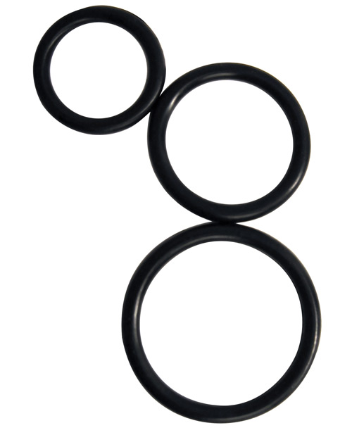 Curve Toys Rooster Set of 3 Control Rings - Black
