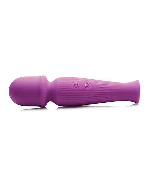 Curve Toys Gossip Silicone Vibrating Wand 10x - Violet