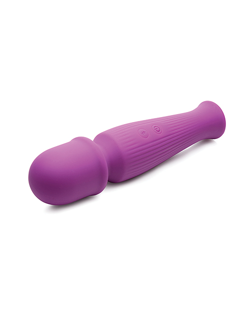Curve Toys Gossip Silicone Vibrating Wand 10x - Violet