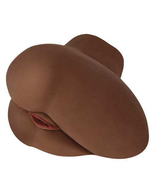Curve Toys Mistress Vibrating BioSkin Side Saddle Jada - Chocolate