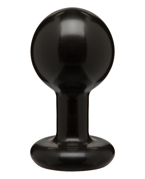 Round Butt Plug - Medium Black
