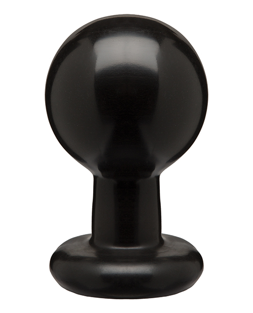 Round Butt Plug Large - Black