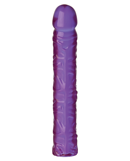Crystal Jellies 10" Classic Dildo - Purple
