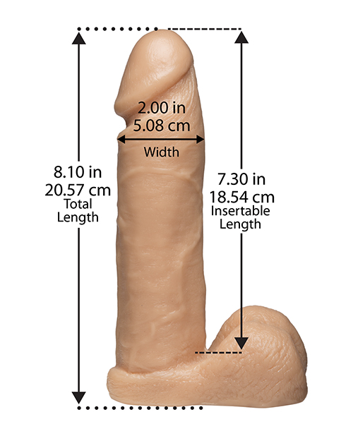 Ultra Harness 2 Set 3 w/8" Realistic Dong & Powder