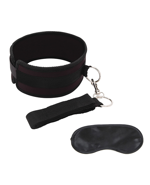 Lux Fetish Collar & Leash Set