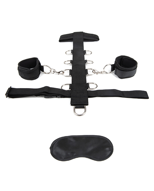 Lux Fetish 3 pc Adjustable Neck & Wristraint Set