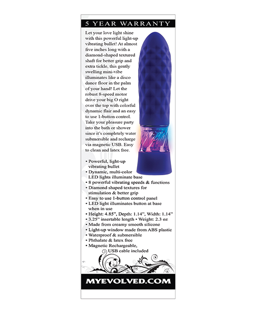 Evolved Raver Light Up Bullet - Purple