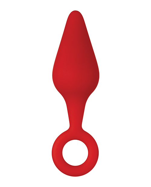 Forto F-10 Silicone Plug w/Pull Ring - Small Red