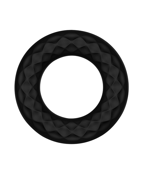 Forto F-15 Vibrating Cock Ring - Black