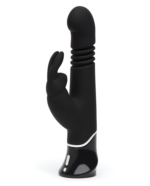 Fifty Shades of Grey Greedy Girl Rechargeable Thrusting G Spot Rabbit Vibrator - Black